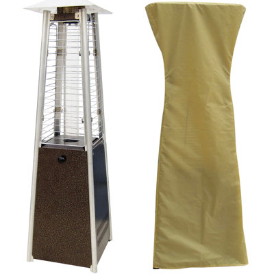 9,500 BTU Propane Tabletop Patio Heater Hanover Mini Pyramid 9500 BTU Propane